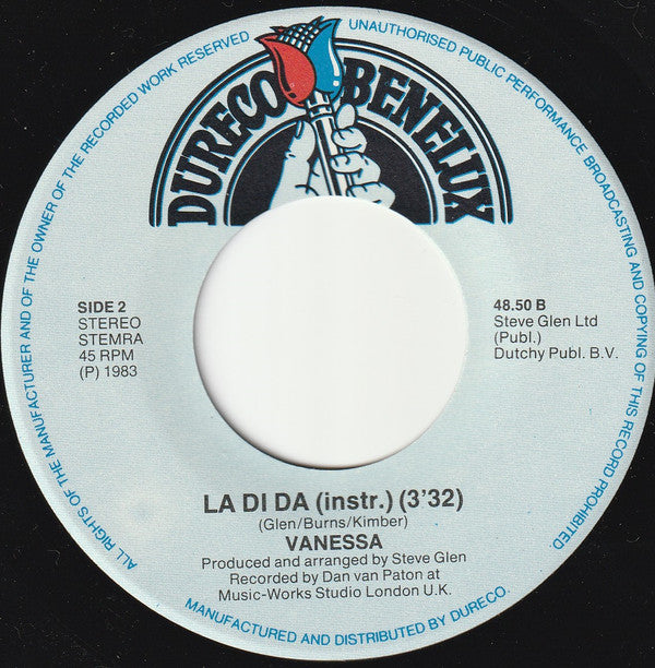 Vanessa - La Di Da 31989 Vinyl Singles Vinyl Goed / Hoes Goed