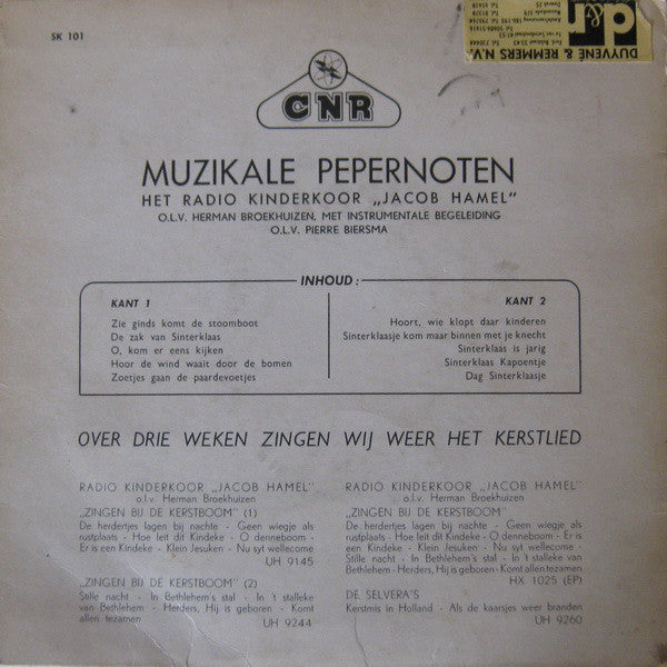 Kinderkoor Jacob Hamel - Muzikale Pepernoten 24720 Vinyl Singles Vinyl Goed / Hoes Goed