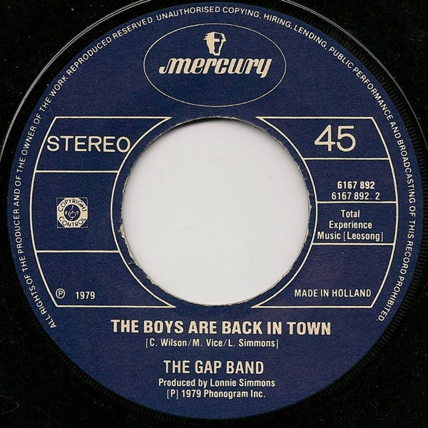 Gap Band - Oops Up Side Your Head Vinyl Singles Vinyl Zeer Goed / Hoesje Goed "VINYLSINGLES.NL"