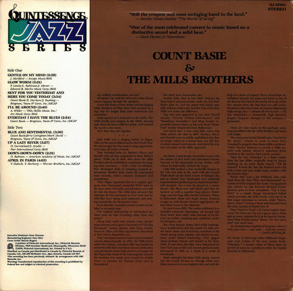 Count Basie & The Mills Brothers – Count Basie & The Mills Brothers (LP) 43084
