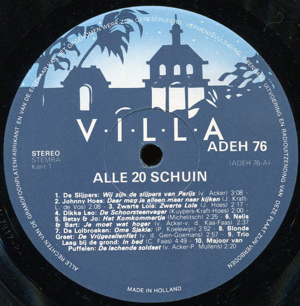 Various - Alle 20 Schuin (LP) 48551