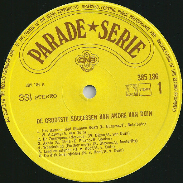 André van Duin - De Grootste Successen Van André Van Duin (LP) 46713