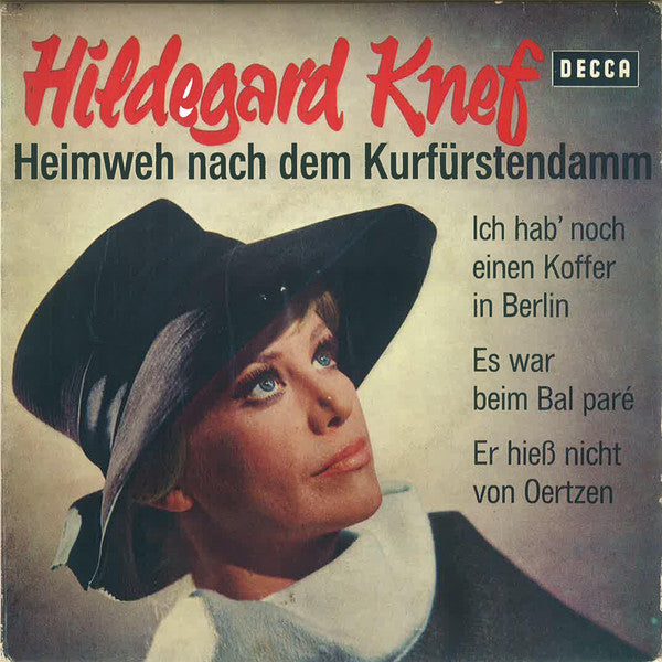 Hildegard Knef - Heimweh Nach Dem Kurfürstendamm 09002 Vinyl Singles EP Vinyl Goed / Hoes Goed