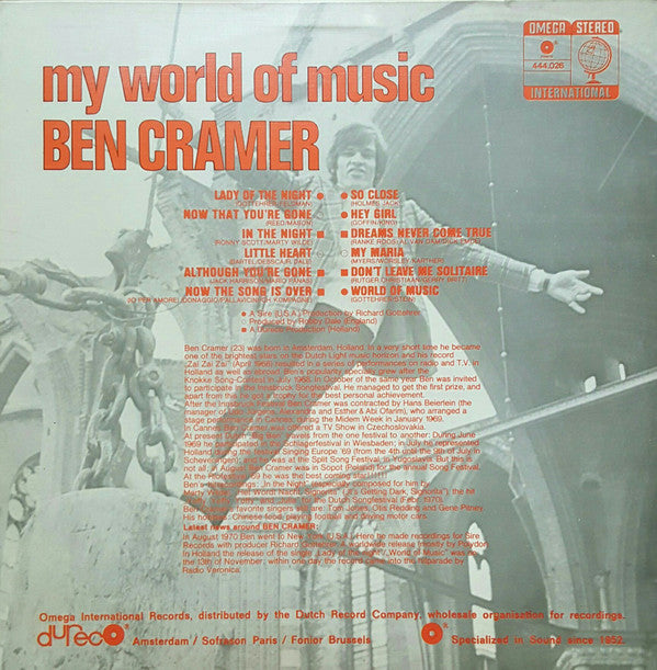 Ben Cramer - My World Of Music (LP) 42782 Vinyl LP Vinyl Goed / Hoes Goed