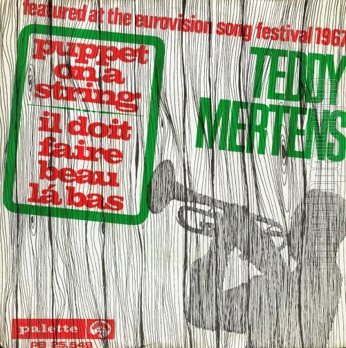 Teddy Mertens - Puppet On A String 42815 vinylsingle Vinyl Goed / Hoes Goed