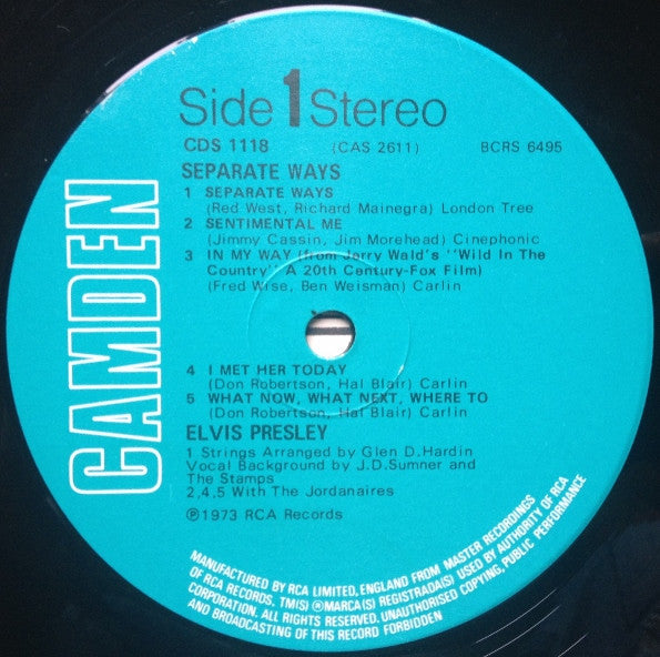 Elvis - Separate Ways 40828 (LP)
