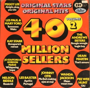 Various - 40 Million Sellers Volume 2 (LP) 50781 Vinyl LP Dubbel Vinyl Goed / Hoes Goed