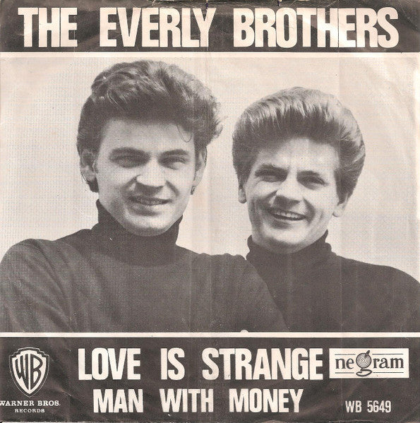 Everly Brothers - Love Is Strange Vinyl Singles Vinyl Zeer Goed / Hoesje Goed "VINYLSINGLES.NL"