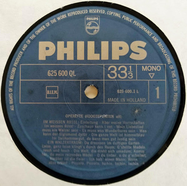 Various - Höhepunkte berühmter Operetten (LP) 49678