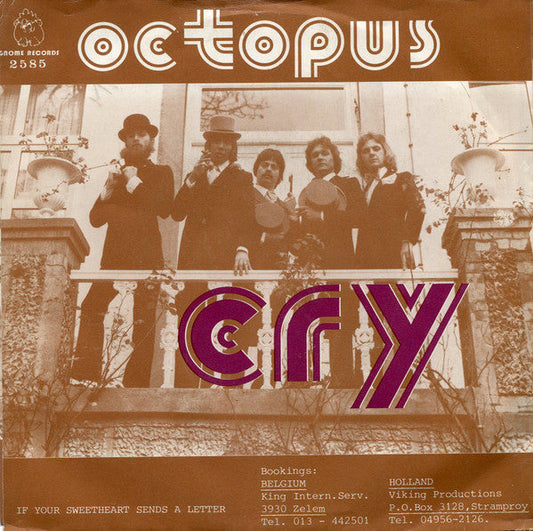 Octopus - Cry 31663 Vinyl Singles Vinyl Goed / Hoes Goed