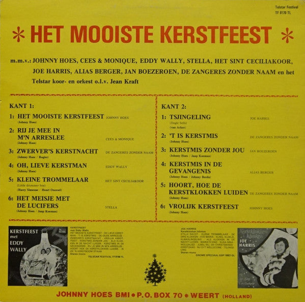 Various - Het Mooiste Kerstfeest (LP) Vinyl LP Vinyl Goed / Hoes Goed