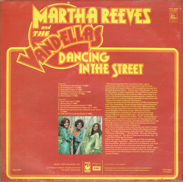 Martha Reeves & The Vandellas - Dancing In The Street (LP) 51174 Vinyl LP Vinyl Goed / Hoes Goed