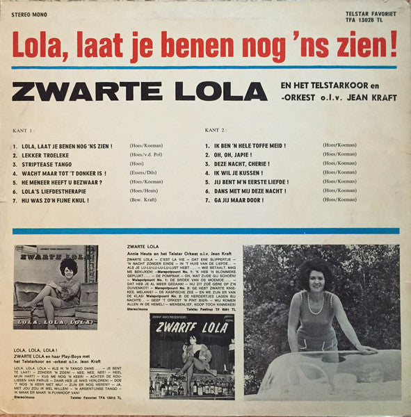 Zwarte Lola - Lola, Laat Je Benen Nog 'ns Zien! (LP) 49371 Vinyl LP Vinyl Goed / Hoes Goed