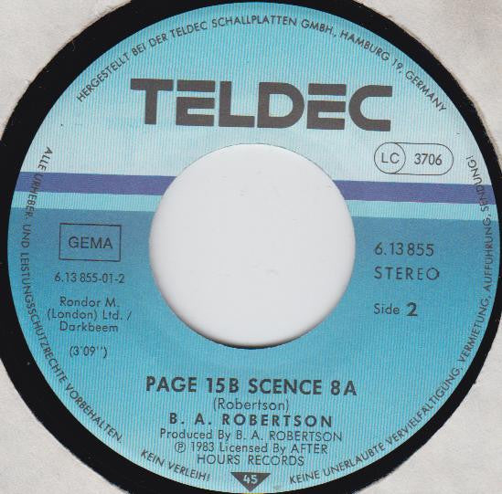 B. A. Robertson - Now And Then 29948 Vinyl Singles Vinyl Goed / Hoes Goed