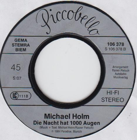 Michael Holm - Einsamkeit Danach 21530 Vinyl Singles Vinyl Goed / Hoes Goed