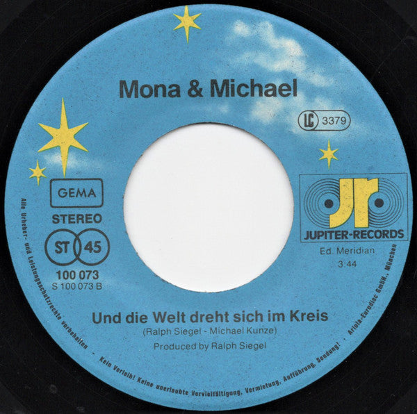 Mona & Michael - Es Muss Der Sommer Gewesen Sein 15036 Vinyl Singles Vinyl Goed / Hoes Goed