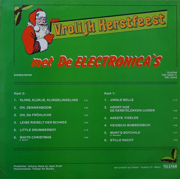 Electronica's - Vrolijk Kerstfeest Met De Electronica's (LP) Vinyl LP Vinyl Zeer Goed / Hoesje Goed "VINYLSINGLES.NL"