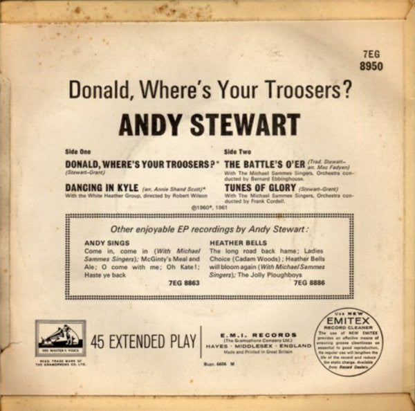 Andy Stewart - Donald, Where's Your Troosers (EP) 19856