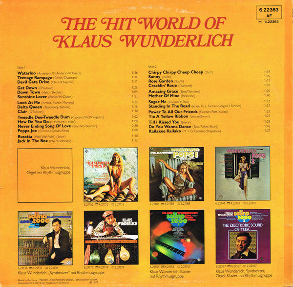Klaus Wunderlich - The Hit World (LP) 42515 Vinyl LP Vinyl Goed / Hoes Goed