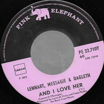Lennart Messagie & Dagleth - And I Love Her 17963 Vinyl Singles Vinyl Goed / Hoes Goed