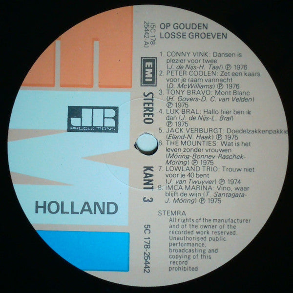 Various - Op Gouden Losse Groeven. 3 (LP) 52249 Vinyl LP Dubbel Vinyl Goed / Hoes Goed