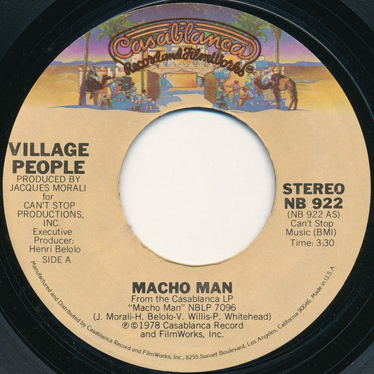 Village People - Macho Man 39311 Vinyl Singles Vinyl Goed / Hoes Generic