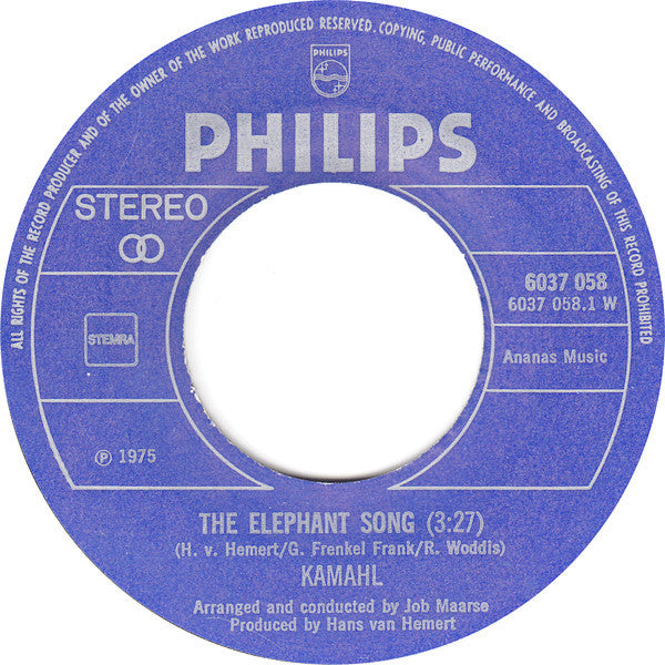 Kamahl - The Elephant Song 07204