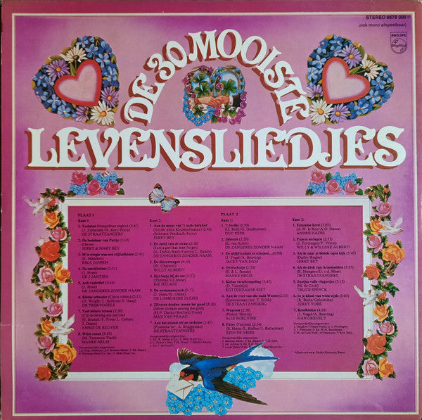 Various - De 30 Mooiste Levensliedjes (LP) 51335 Vinyl LP Dubbel Vinyl Goed / Hoes Goed