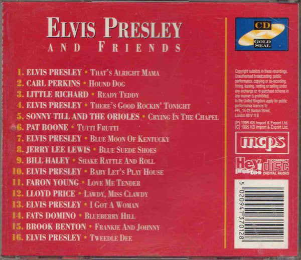 Various - Elvis Presley And Friends (CD) Compact Disc Vinyl Goed / Hoes Goed