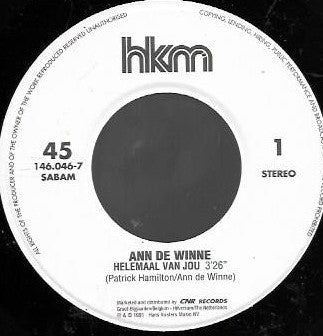 Ann De Winne - Helemaal Van Jou 30598