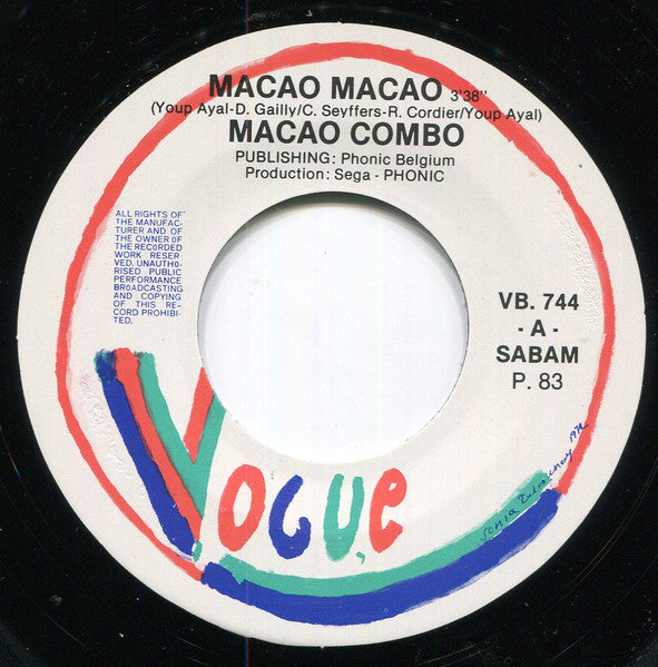 Macao Combo - Macao Macao 32845 Vinyl Singles Vinyl Goed / Hoes Goed