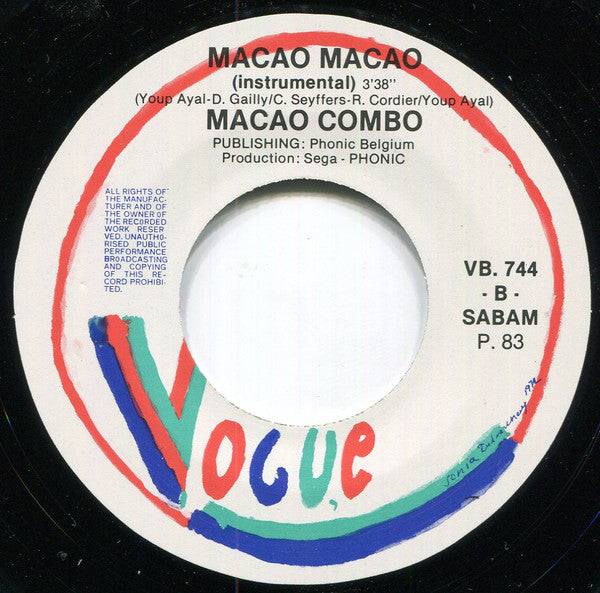 Macao Combo - Macao Macao 32845 Vinyl Singles Vinyl Goed / Hoes Goed