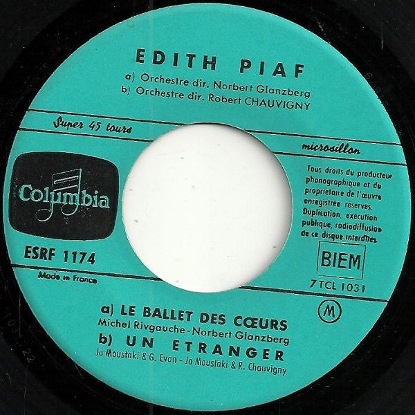 Edith Piaf - Mon Manège À Moi Vinyl Singles Vinyl Zeer Goed / Hoesje Generic "VINYLSINGLES.NL"