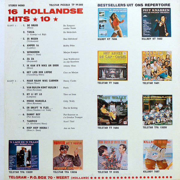 Various - 16 Dutch Hits No. 10 (LP) 41191