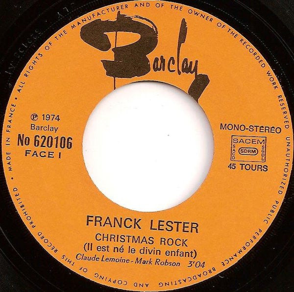 Franck Lester – Christmas Rock (Il Est Né Le Divin Enfant) 33172