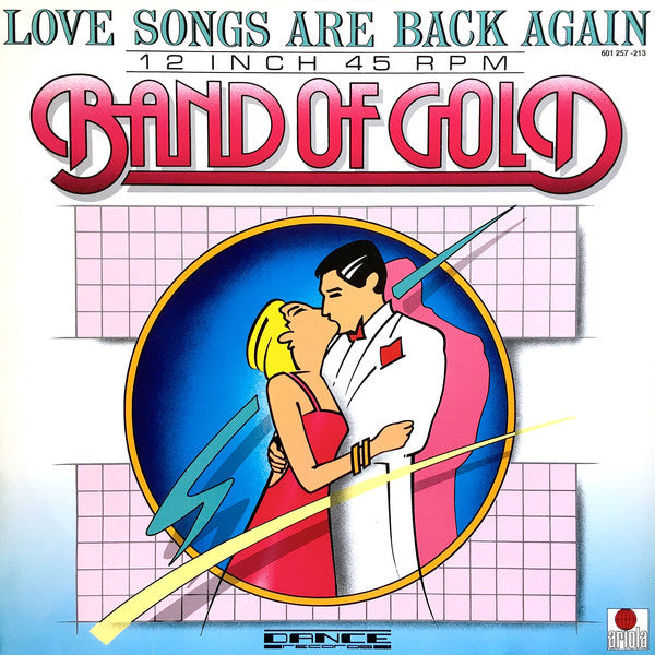 Band Of Gold - Love Songs Are Back Again (Maxi-Single) Maxi-Singles Vinyl Zeer Goed / Hoesje Goed "VINYLSINGLES.NL"