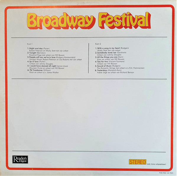 Various - Broadway Festival (LP) 44371 Vinyl LP Vinyl Goed / Hoes Goed
