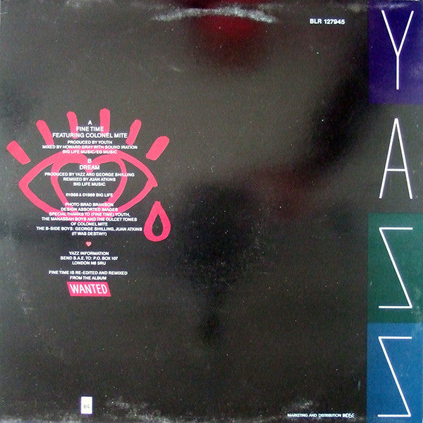 Yazz - Fine Time (Maxi-Single) 48612 Maxi-Singles Vinyl Goed / Hoes Goed