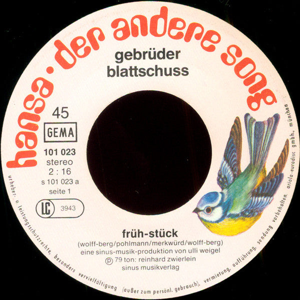 Gebrüder Blattschuss - Früh-Stück 31238