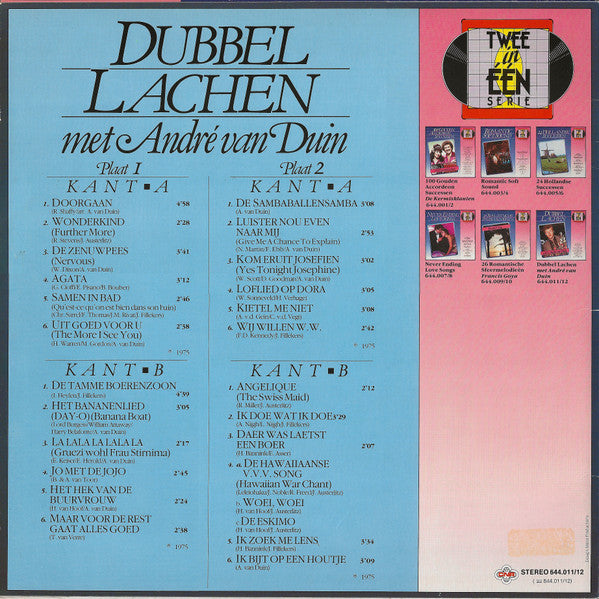 André van Duin - Dubbel Lachen Met André Van Duin (LP) 50891 Vinyl LP Dubbel Vinyl Goed / Hoes Goed