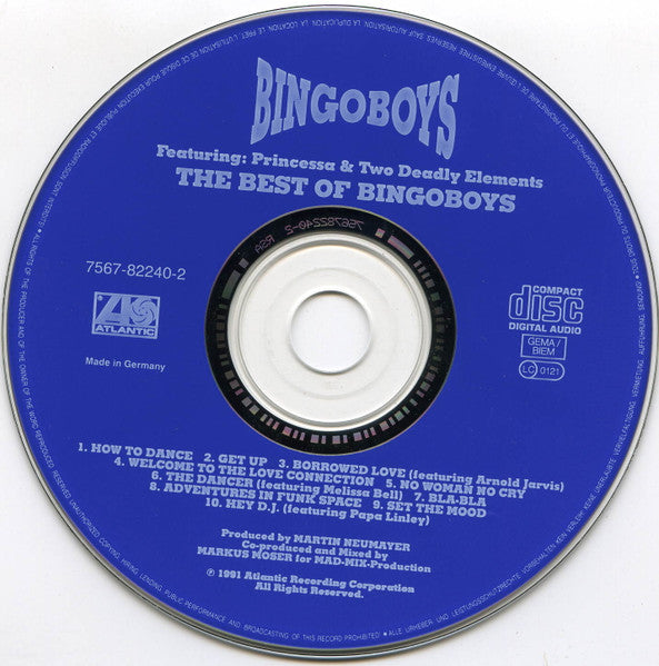 Bingoboys Featuring: Princessa & Two Deadly Elements - The Best Of Bingoboys (CD) 70589 Compact Disc Goede Staat