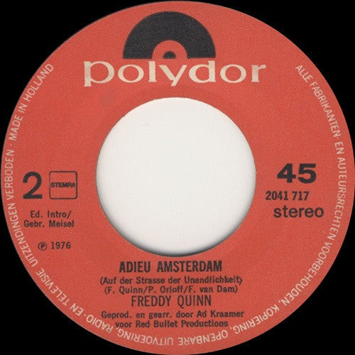 Freddy Quinn - Ik Dans Met U Geen Tango Meer 33390 Vinyl Singles Vinyl Goed / Hoes Goed