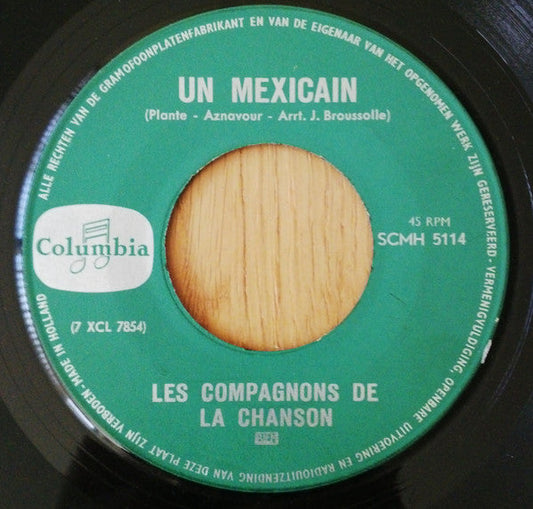 Les Compagnons De La Chanson - Un Mexican 02868 Vinyl Singles Vinyl Goed / Hoes Generic