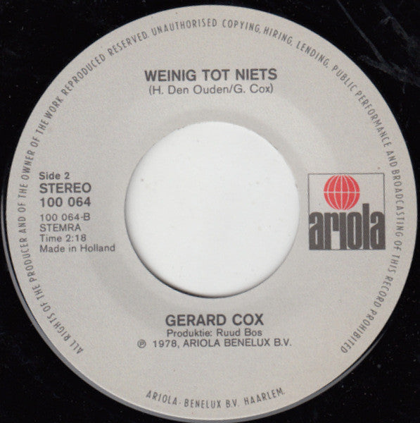 Gerard Cox – Ich hoffe, es wird nie Morgen 02824