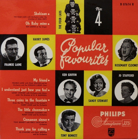 Various - Popular Favourites No. 4 (10") 52200 Vinyl LP Vinyl Goed / Hoes Goed