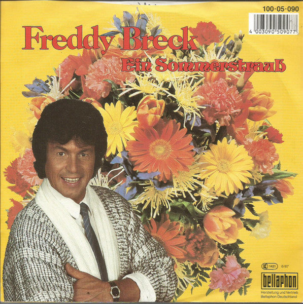 Freddy Breck - Ein Sommerstrauss 21526 Vinyl Singles Vinyl Goed / Hoes Goed