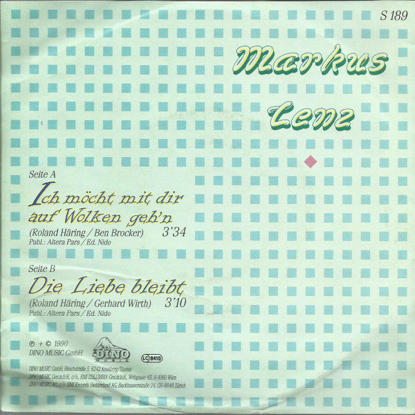Markus Lenz - Ich Möcht Mit Dir Auf Wolken Geh'n 23537 Vinyl Singles Vinyl Goed / Hoes Goed