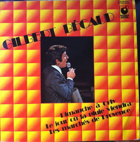 Gilbert Bécaud - Dimanche A Orly (LP) Vinyl LP Vinyl Zeer Goed / Hoesje Goed "VINYLSINGLES.NL"
