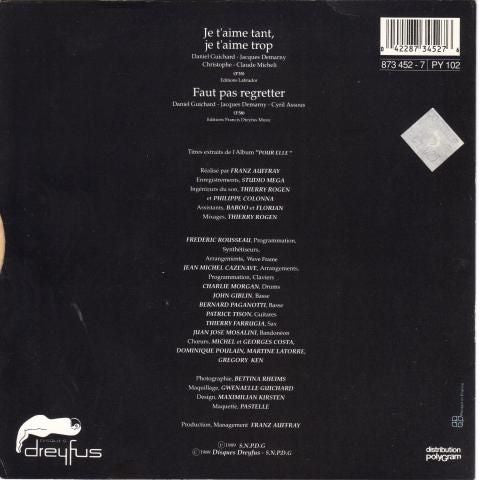 Daniel Guichard - Je T'aime Tant Je T'aime Trop 15813 Vinyl Singles Vinyl Goed / Hoes Goed