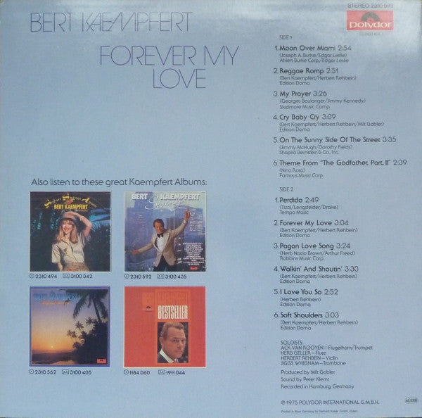 Bert Kaempfert - Forever My Love (LP) 40814 Vinyl LP Vinyl Goed / Hoes Goed